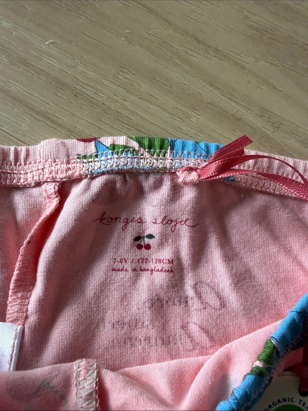 NWT Girls' Konges Slojd Pink Cherry Bow Set